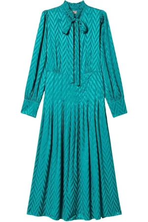 Twin-Set Dames, Jurken, Blauw, Maat: M Viscose