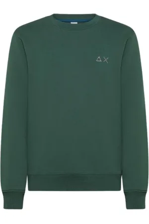 sun68 Heren, Sweatshirts & Hoodies, Groen, Maat: XL Katoen