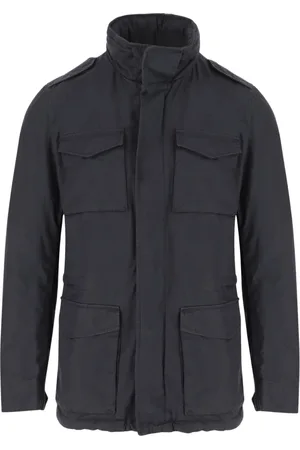 HERNO Heren, Jassen, Zwart, Maat: 2XL Linnen