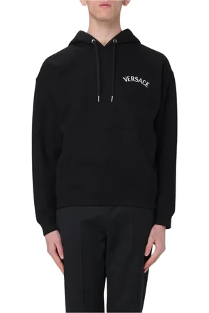VERSACE Heren, Sweatshirts & Hoodies, Zwart, Maat: L Katoen