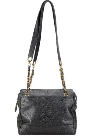 CHANEL Dames, Pre-owned, Zwart, Maat: ONE Size Leer