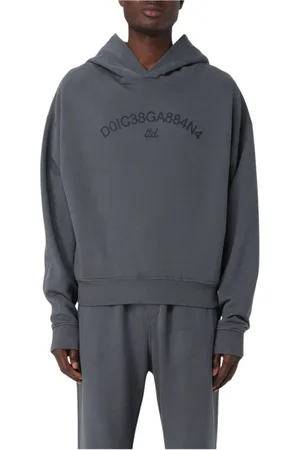 Dolce & Gabbana Heren, Sweatshirts & Hoodies, Grijs, Maat: S Katoen