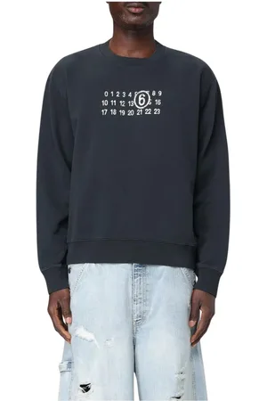 Maison Margiela Heren, Sweatshirts & Hoodies, Zwart, Maat: M Katoen