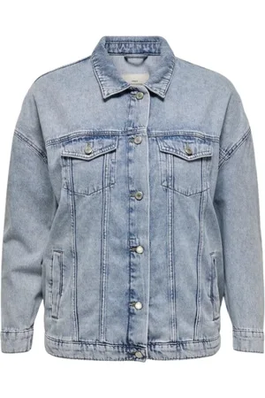 ONLY Dames, Jassen, Blauw, Maat: XL Denim