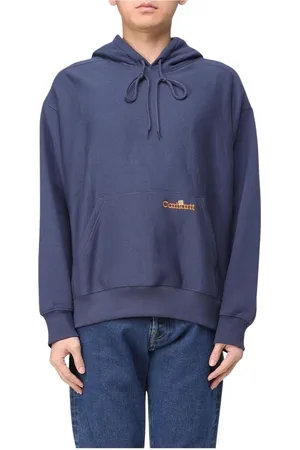 Carhartt Heren, Sweatshirts & Hoodies, Blauw, Maat: M Katoen