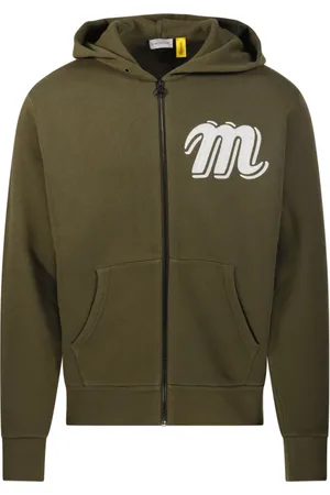 Moncler Heren, Sweatshirts & Hoodies, Groen, Maat: XL Katoen