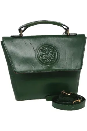 Fendi Dames, Pre-owned, Groen, Maat: ONE Size Leer