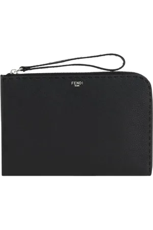 Fendi Heren, Tassen, Zwart, Maat: ONE Size Leer