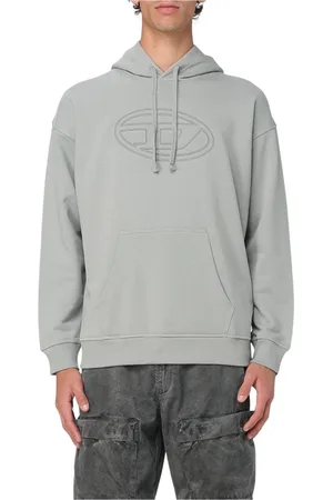 Diesel Heren, Sweatshirts & Hoodies, Grijs, Maat: M Katoen