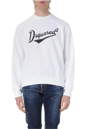 Dsquared2 Heren, Sweatshirts & Hoodies, Wit, Maat: L Katoen