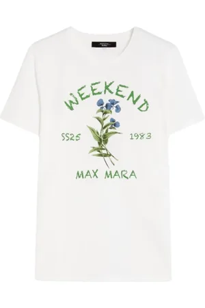 Max Mara Dames, Tops, Wit, Maat: S Katoen