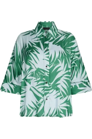 Liu Jo Dames, Blouses & Shirts, Groen, Maat: M Viscose