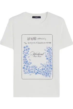 Max Mara Dames, Tops, Wit, Maat: S Katoen