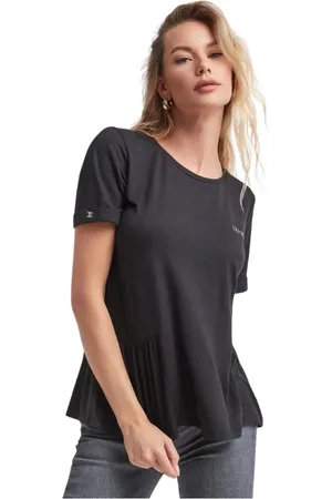 Liu Jo Dames, Tops, Zwart, Maat: XS Viscose