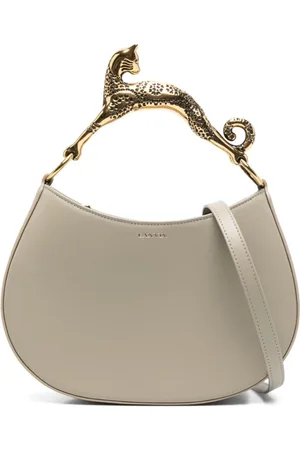 Lanvin Dames, Tassen, Grijs, Maat: ONE Size Leer