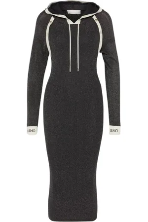 Liu Jo Dames, Jurken, Zwart, Maat: L Viscose