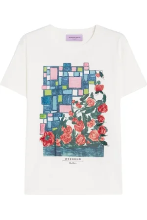 Max Mara Dames, Tops, Wit, Maat: S Katoen