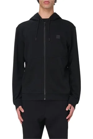 HUGO BOSS Heren, Sweatshirts & Hoodies, Zwart, Maat: S Katoen