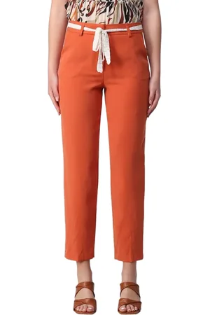 Liu Jo Dames, Broeken, Oranje, Maat: XS Viscose