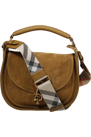 Burberry Dames, Tassen, Bruin, Maat: ONE Size Suède