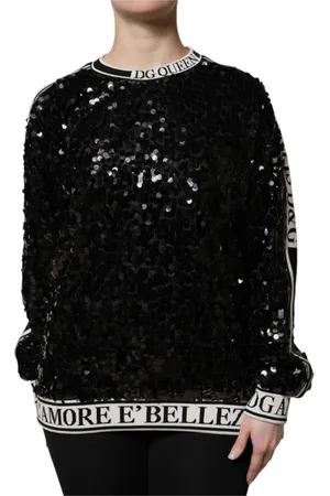 Dolce & Gabbana Dames, Truien, Zwart, Maat: 2XS Zijde