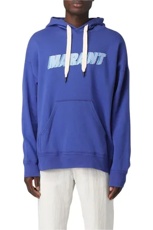 Isabel Marant Heren, Sweatshirts & Hoodies, Blauw, Maat: L Katoen