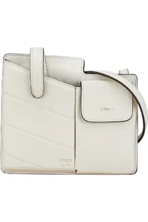 Fendi Dames, Pre-owned, Wit, Maat: ONE Size Leer