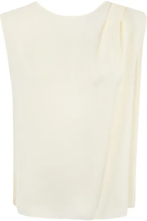 Twin-Set Dames, Tops, Wit, Maat: L Viscose