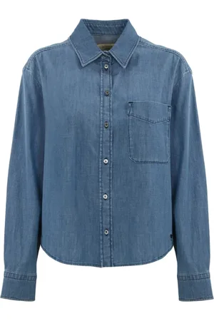 Max Mara Dames, Blouses & Shirts, Blauw, Maat: M Denim
