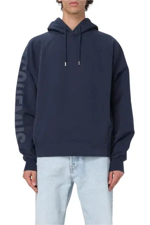 Jacquemus Heren, Sweatshirts & Hoodies, Blauw, Maat: S Katoen