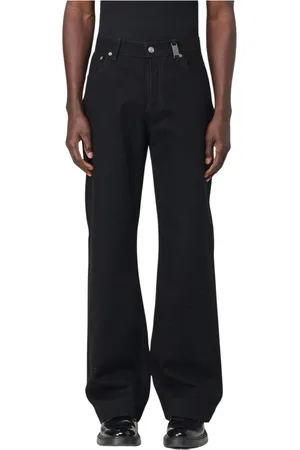 Alexander McQueen Heren, Jeans, Zwart, Maat: M Katoen