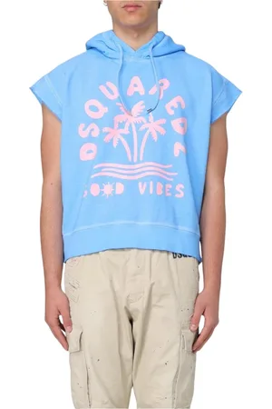 Dsquared2 Heren, Sweatshirts & Hoodies, Blauw, Maat: S Katoen