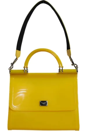 Dolce & Gabbana Dames, Tassen, Geel, Maat: ONE Size Katoen