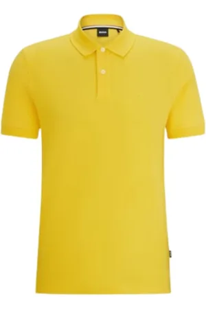 HUGO BOSS Heren, Tops, Geel, Maat: S Katoen
