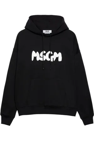 Msgm Heren, Sweatshirts & Hoodies, Zwart, Maat: XL Katoen