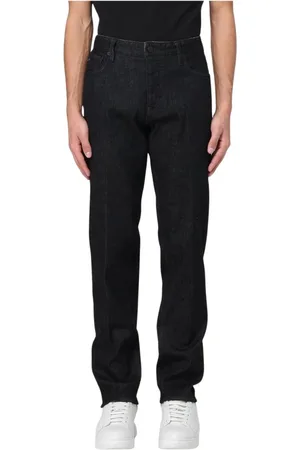 Emporio Armani Heren, Jeans, Zwart, Maat: W38 Katoen