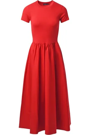 Ralph Lauren Dames, Jurken, Rood, Maat: M Katoen