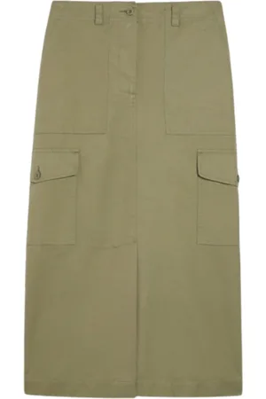 Max Mara Dames, Rokken, Groen, Maat: S Katoen