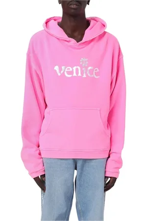 ERL Heren, Sweatshirts & Hoodies, Roze, Maat: L Katoen