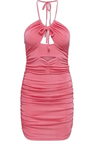 ONLY Dames, Jurken, Roze, Maat: L Poliester