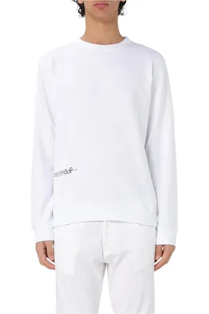 Dondup Heren, Sweatshirts & Hoodies, Wit, Maat: M Katoen