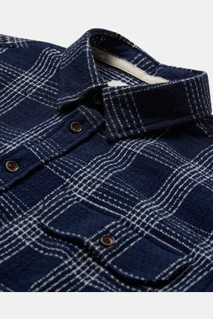 Anerkjendt Heren, Overhemden, Blauw, Maat: XL Katoen