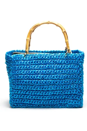 Chica London Dames, Tassen, Blauw, Maat: ONE Size Katoen