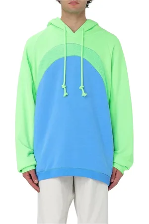 ERL Heren, Sweatshirts & Hoodies, Blauw, Maat: S Katoen