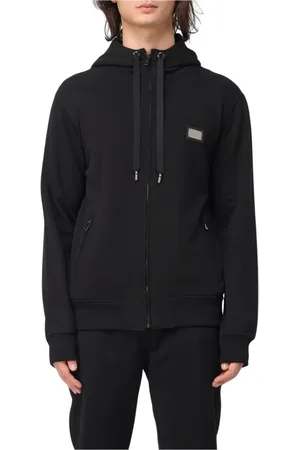 Dolce & Gabbana Heren, Sweatshirts & Hoodies, Zwart, Maat: 2XL Katoen