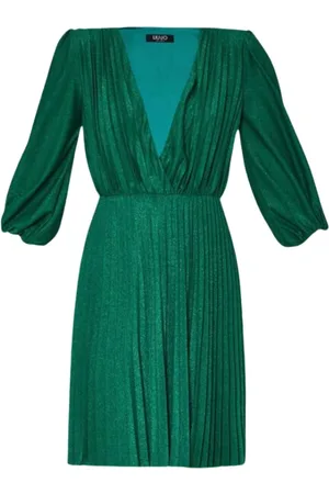 Liu Jo Dames, Jurken, Groen, Maat: 2XS Viscose