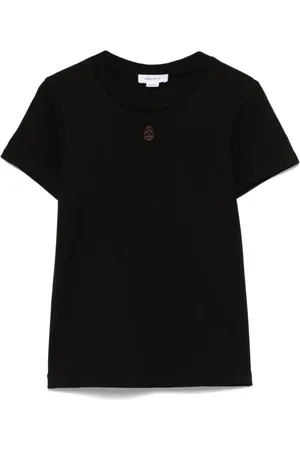Alexander McQueen Dames, Tops, Zwart, Maat: 2XS Leer