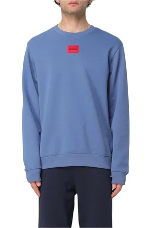 HUGO BOSS Heren, Sweatshirts & Hoodies, Blauw, Maat: XL Katoen