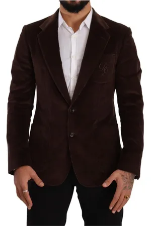 Dolce & Gabbana Heren, Jassen, Bruin, Maat: L Corduroy