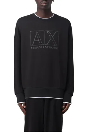 Armani Exchange Heren, Sweatshirts & Hoodies, Zwart, Maat: XL Katoen